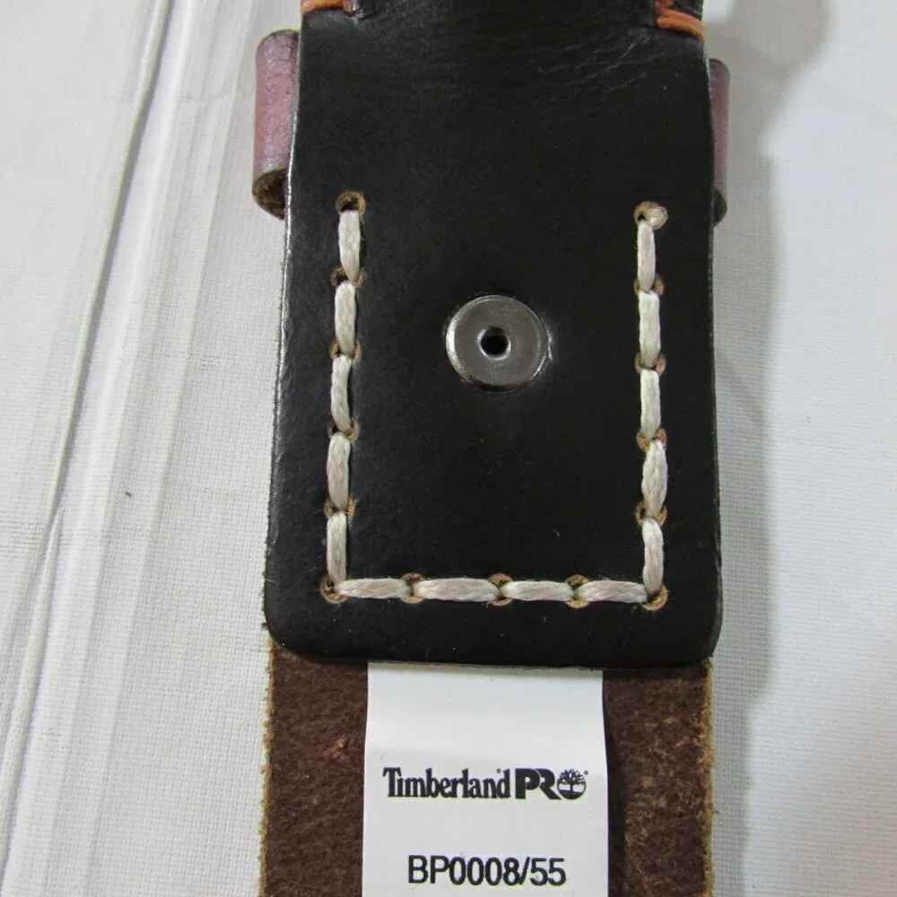 Timberland Pro Men's 40mm Workwear Double Stitch Belt Acorn Brown